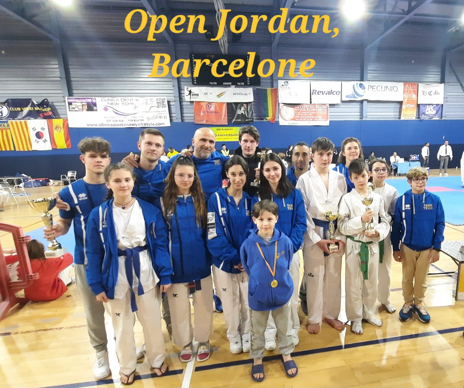 L'équipe Taekwondo - Open International Jordan (Barcelone, 5 mars 2023)